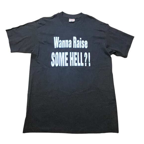 VTG Stone Cold Steve Austin T Shirt Mens Large Black USA Skull Hell Yeah WWF New - Picture 3 of 14